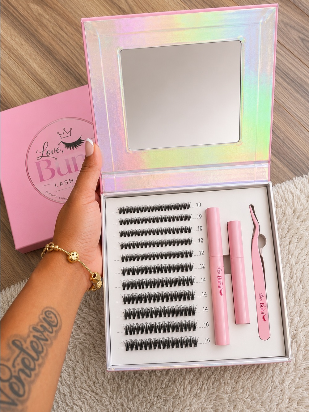 Love, Buna DIY Lash Cluster Kit Reusable Wispy Lash Extension
